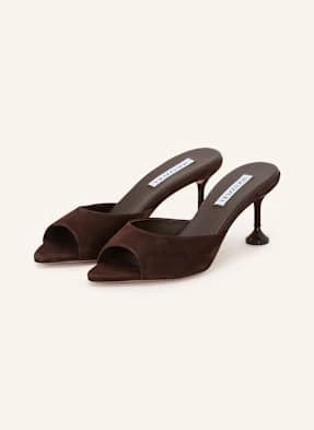 Aquazzura Klapki Typu Mules Bisous braun