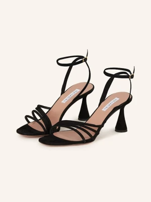 Aquazzura Sandały Na Obcasie Latour schwarz CZARNY