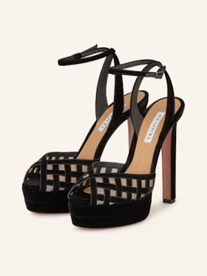 Aquazzura Sandały Na Platformie Romance schwarz