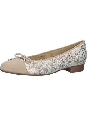 Ara Shoes Skórzane baleriny w kolorze beżowym rozmiar: 36,5