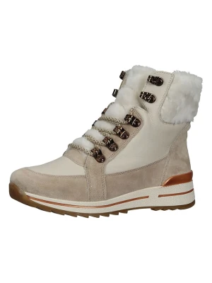 Ara Shoes Skórzane botki w kolorze beżowym rozmiar: 39