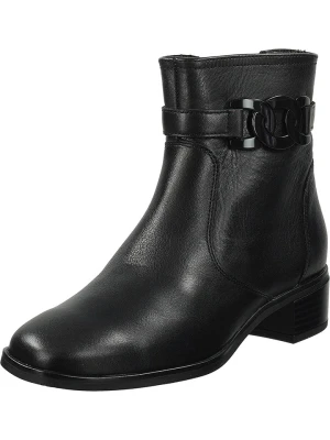 Ara Shoes Skórzane botki w kolorze czarnym na obcasie rozmiar: 40