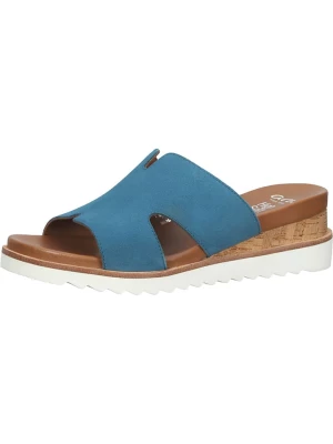Ara Shoes Skórzane klapki w kolorze niebieskim rozmiar: 39