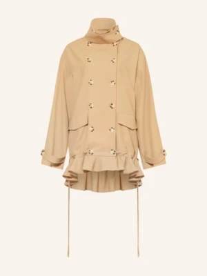 Arakii Trencz Z Falbanami beige