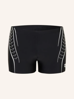 Arena Kąpielówki Double Graphic Z Ochroną Uv 50+ schwarz