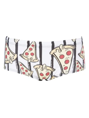 Arena Kąpielówki "Pizza" w kolorze biało-czarnym rozmiar: 7