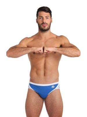 Arena Kąpielówki w kolorze biało-niebieskim rozmiar: 8