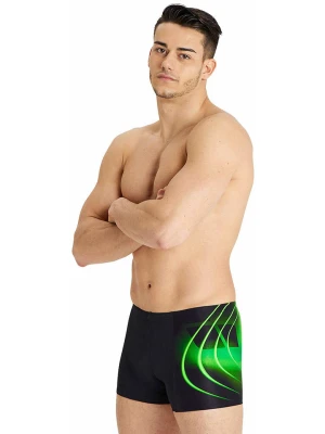 Arena Kąpielówki w kolorze czarno-zielonym rozmiar: 8