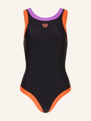 Arena Strój Kąpielowy Arena Bold Lines Z Ochroną Uv 50+ schwarz