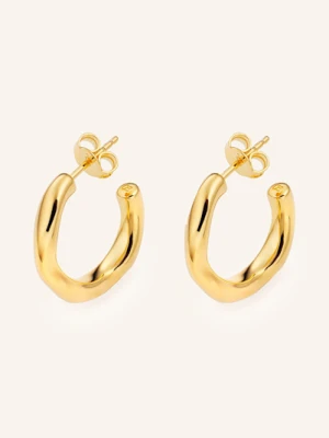 Ariane Ernst Kreolki Floating Earrings Ze Srebra Sterling 925 gold