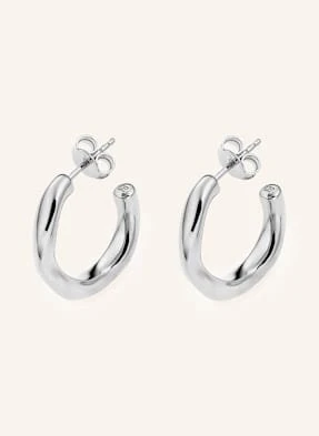 Ariane Ernst Kreolki Floating Earrings Ze Srebra Sterling 925 silber