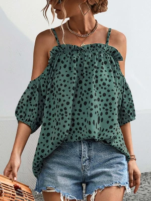 Ariel Tesoro Bluzka w kolorze zielono-czarnym rozmiar: 38