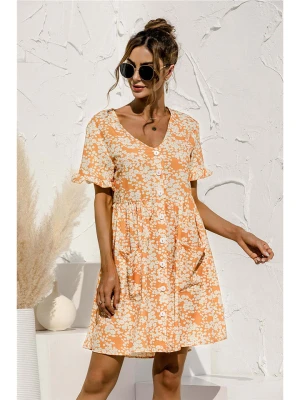 Ariel Tesoro Sukienka w kolorze pomarańczowo-kremowym rozmiar: 36