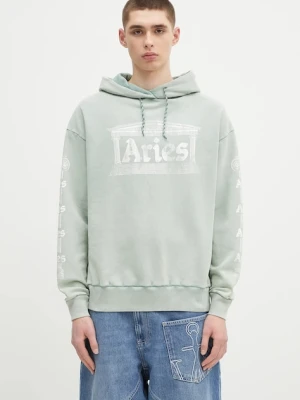 Aries bluza bawełniana Aged Ancient Column Hoodie
