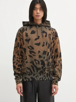 Aries bluza bawełniana Leopard Hoodie