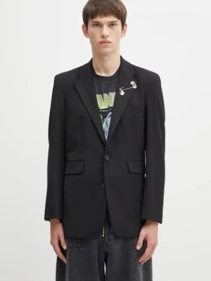 Aries marynarka z dodatkiem wełny męska kolor czarny AR7010204