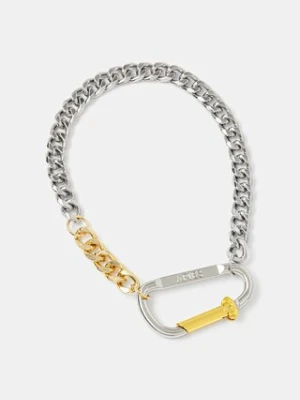 Aries naszyjnik Column Carabiner Silver Necklace męska AR9026303