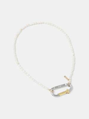 Aries naszyjnik Mini Carabiner Pearl Necklace