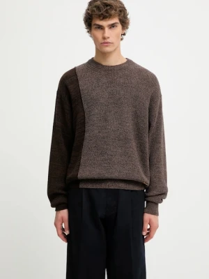 Aries sweter z dodatkiem wełny Fisherman