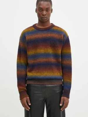 Aries sweter z domieszką wełny Boucle Space Dye Knit męski ciepły AR2001902