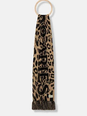 Aries szalik J'Adoro Aries Leopard kolor beżowy wzorzysty AR9010604