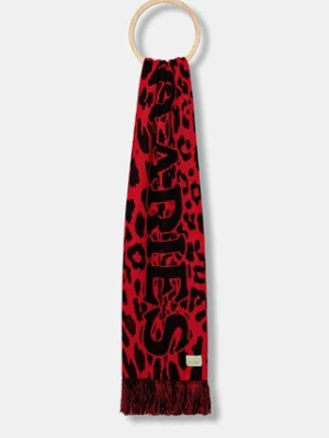 Aries szalik J'Adoro Aries Leopard kolor czerwony wzorzysty AR9010604