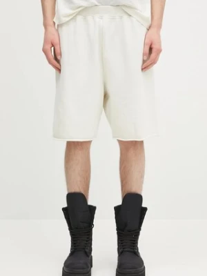Aries szorty bawełniane Premium Aged Temple Sweatshort kolor beżowy z nadrukiem AR3002303