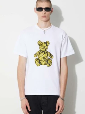 Aries t-shirt bawełniany kolor biały z nadrukiem