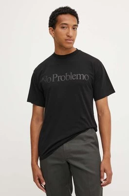 Aries t-shirt bawełniany kolor czarny z nadrukiem