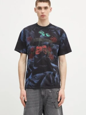 Aries t-shirt bawełniany Sprayed Trash Cherries SS Tee kolor niebieski z nadrukiem AR6001503