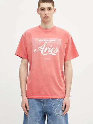 Aries t-shirt bawełniany Sunbleached Cola SS Tee