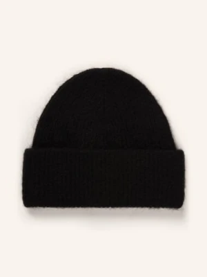 Arket Czapka Z Wełny Alpaki I Merynosowej schwarz
