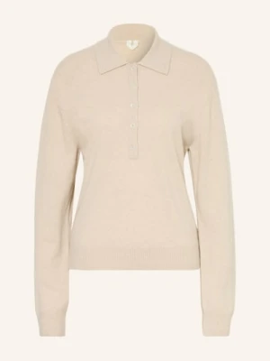 Arket Dzianinowa Koszulka Polo Cleo Z Kaszmiru weiss