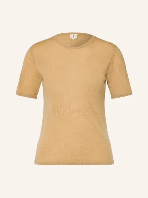 Arket Dzianinowa Koszulka Z Dzianiny Kaszmirowej beige