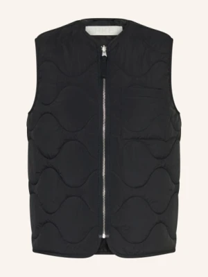 Arket Kamizelka Pikowana schwarz