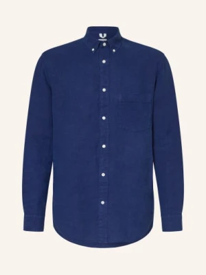 Arket Koszula Lniana Balmar  Relaxed Fit blau