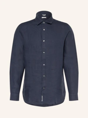 Arket Koszula Lniana O Kroju Regular Fit blau GRANATOWY