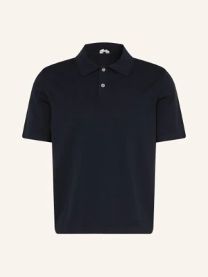 Arket Koszulka Polo Z Dżerseju blau