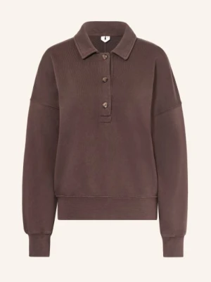 Arket Koszulka Polo Z Dżerseju Flora braun