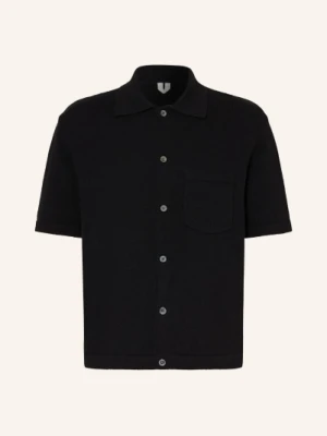 Arket Koszulka Z Dzianiny Smog Comfort Fit schwarz