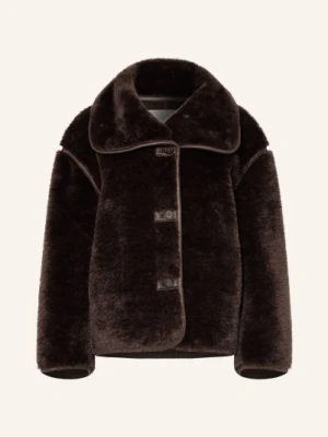 Arket Kurtka Ze Sztucznego Futra braun