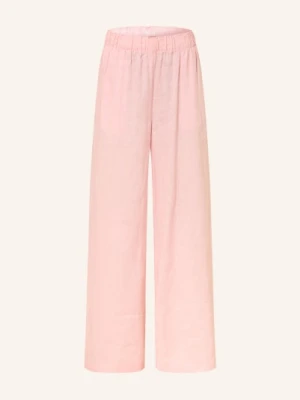 Arket Spodnie Lniane rosa