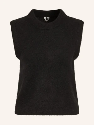 Arket Sweter Bez Rękawów Z Alpaki schwarz