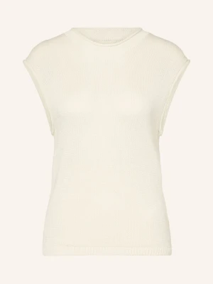 Arket Sweter Z Dzianiny weiss KREMOWY