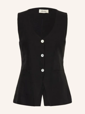 Arkitaip Kamizelka Blezerowa Rosalie Z Lnu schwarz