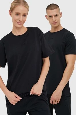 Arkk Copenhagen t-shirt bawełniany kolor czarny gładki
