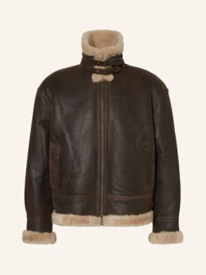 Arma Kurtka Skórzana Sano Z Owczej Skóry braun