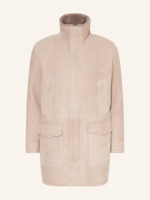 Arma Płaszcz Skórzany Mano Ze Skóry Jagnięcej beige