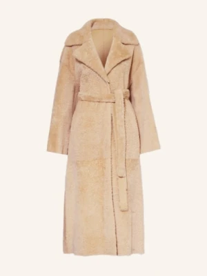 Arma Płaszcz Skórzany Rien Dwustronny beige