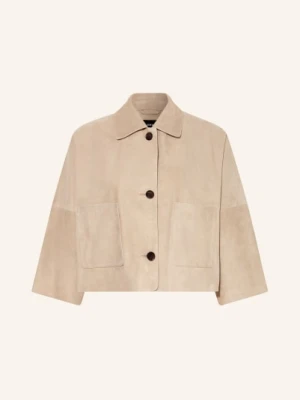 Arma Skórzana Kurtka Z Rękawami 3/4 beige